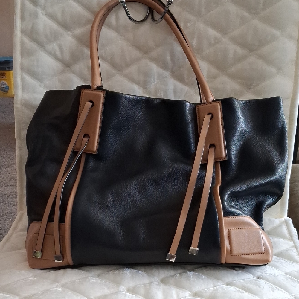 Elegant Black and Tan Women's Tote Bag